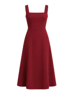 Burgundy dress: original garment photo